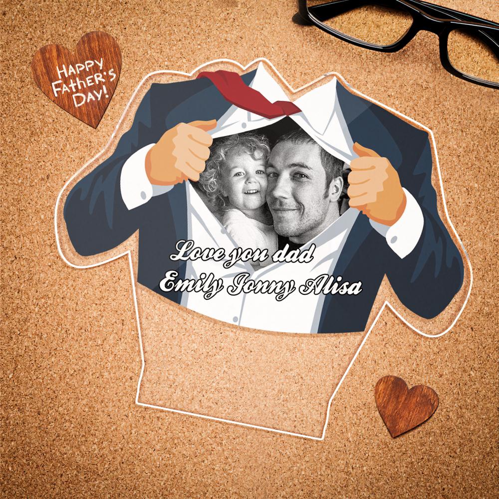 Father's Day Special Suit Led Night Light Best Gift for Father