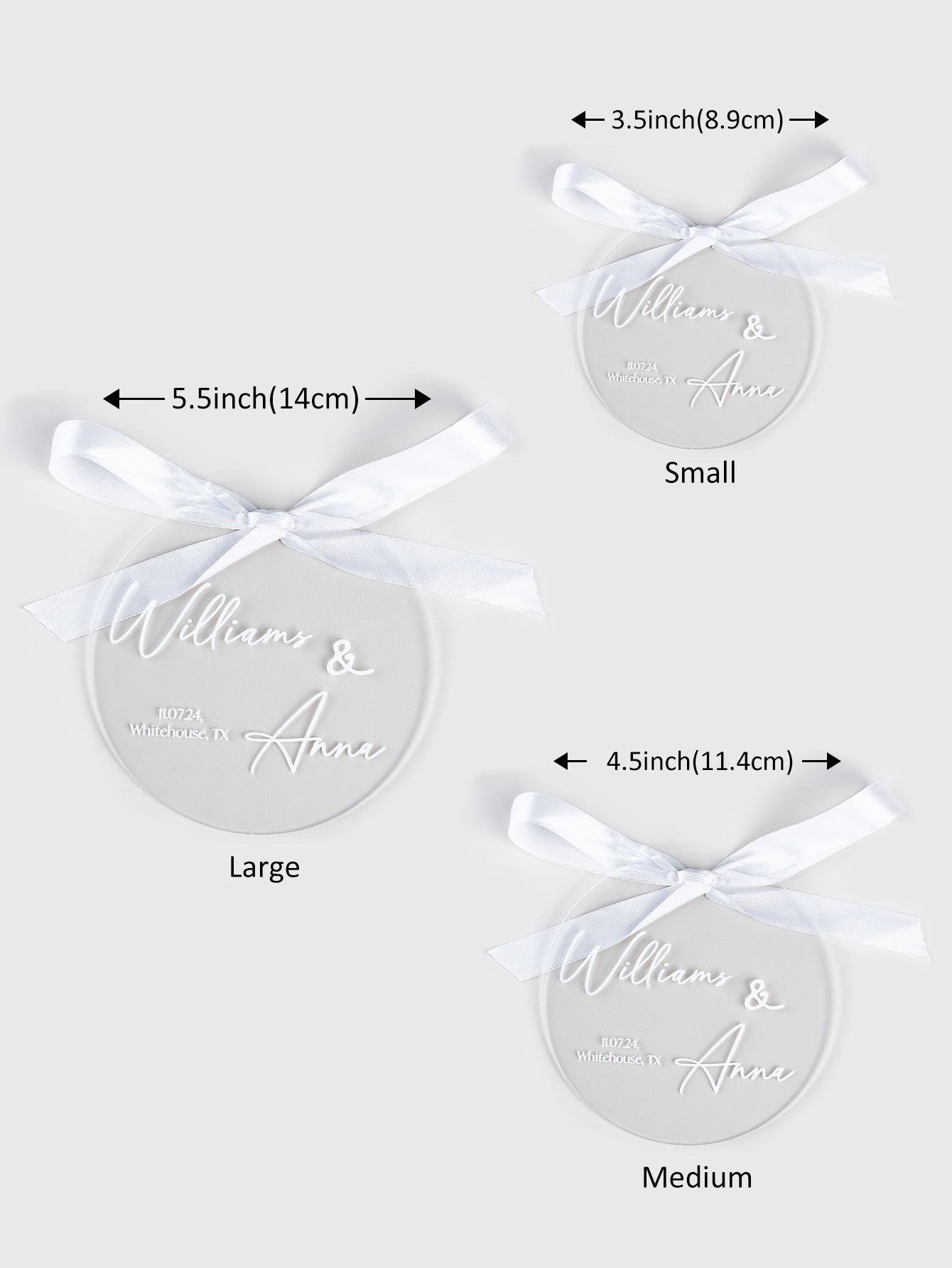 Custom Name Acrylic Ring Holder – Unique Wedding Gift