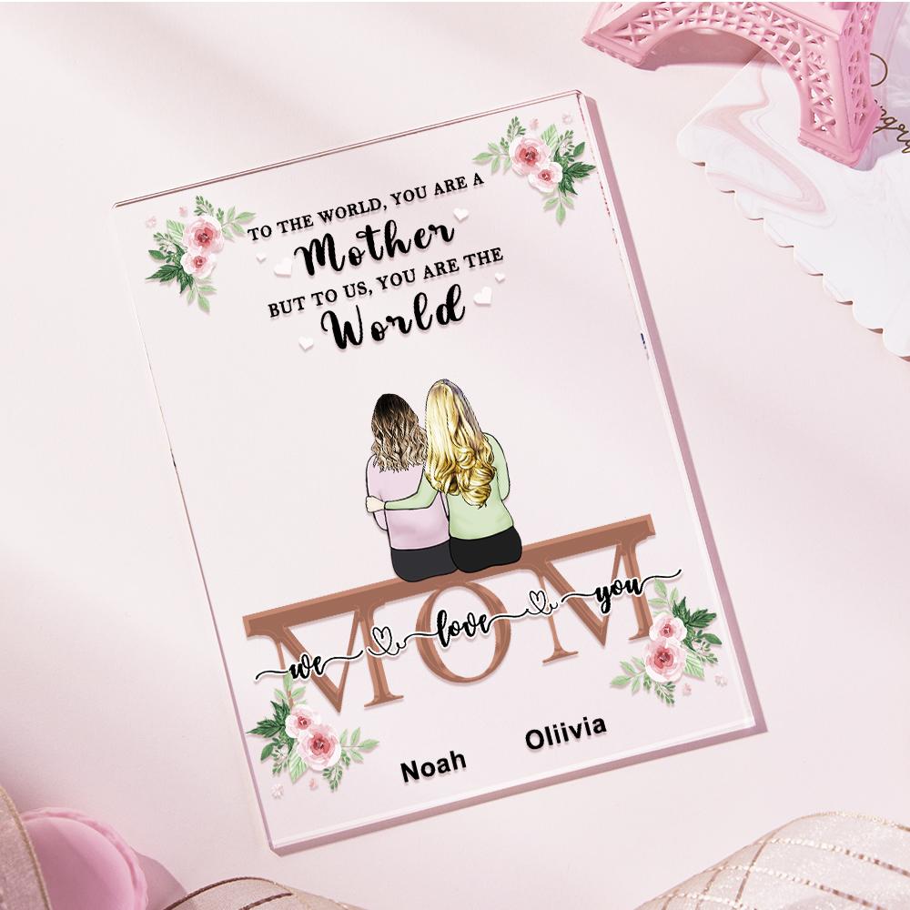 Custom Photo Acrylic Plaque For Mom