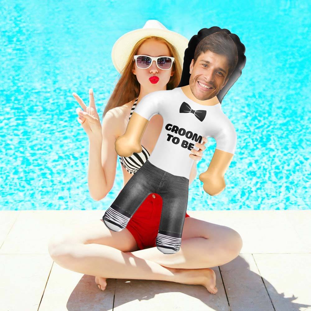 Customized Mannequin Balloons Wedding Balloons Groom to be Inflatable Groom Hen Party Gag Gift Face Doll Blow up Doll Inflatable Doll