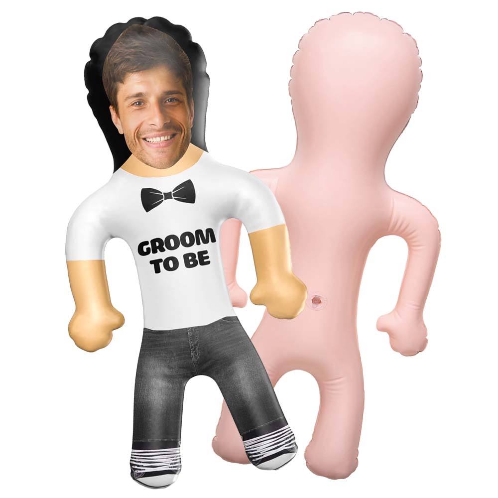 Customized Mannequin Balloons Wedding Balloons Groom to be Inflatable Groom Hen Party Gag Gift Face Doll Blow up Doll Inflatable Doll