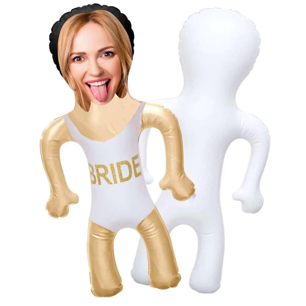 Customized photo mannequin balloons Bachelor Party Favors Blow up Doll with Custom Face Balloon Dolls with Face Inflatable Doll