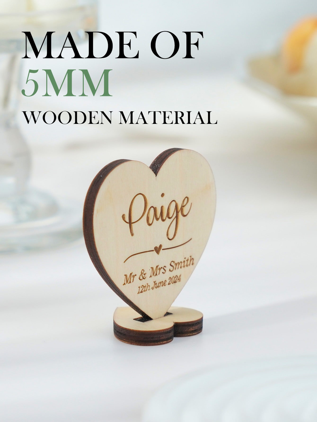 Personalized Wooden Wedding Placenames Custom Place Cards Wedding Table Decorations