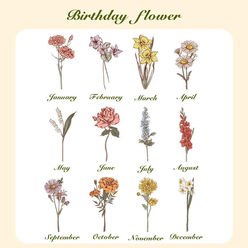 Personalized Birth Flower Waterproof Bottle Carrier Bag with Removable Pouch for 40oz Stanley Tumbler