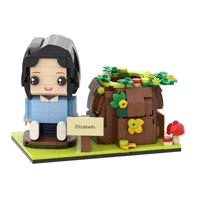 Custom Brick Figures Pen Holder Personalized Brick Figures and Pen Holder Custom Brick Figure & Tree