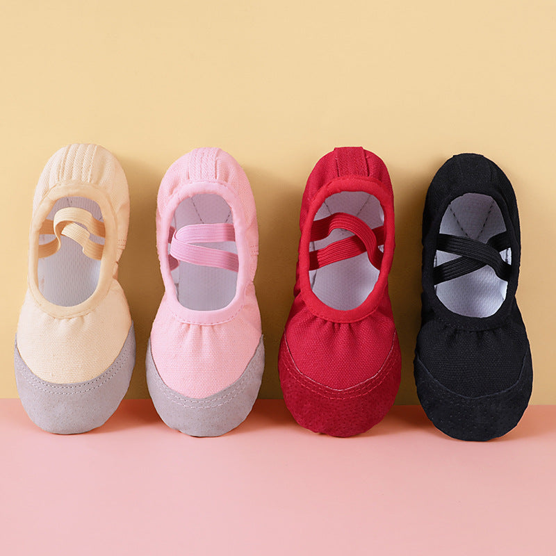 Women Girls Ballet Shoes Children Adult Ballet Shoes Canvas Split Sole Ballet Shoes Gymnastics Yoga Dancing Shoes