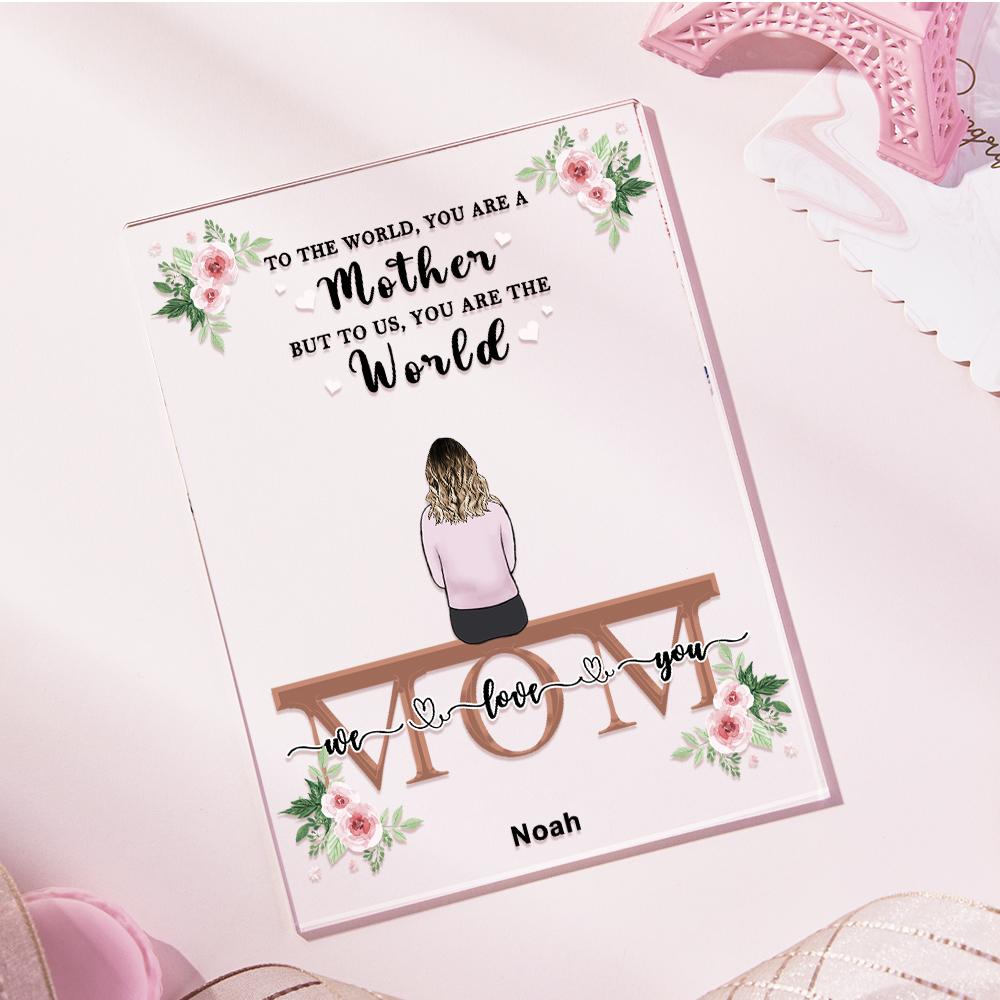 Custom Photo Acrylic Plaque For Mom