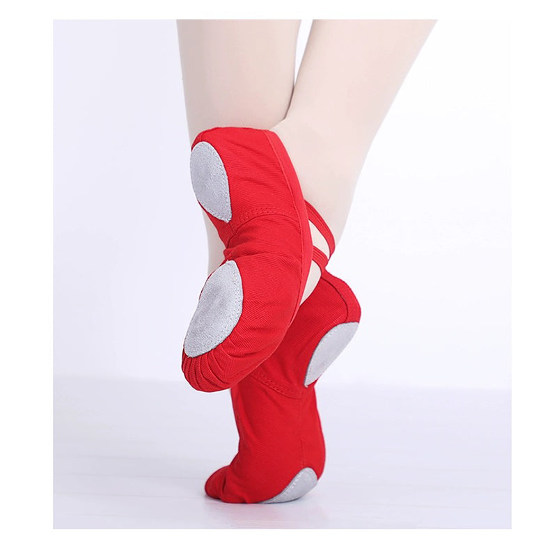 Women Girls Ballet Shoes Children Adult Ballet Shoes Canvas Split Sole Ballet Shoes Gymnastics Yoga Dancing Shoes