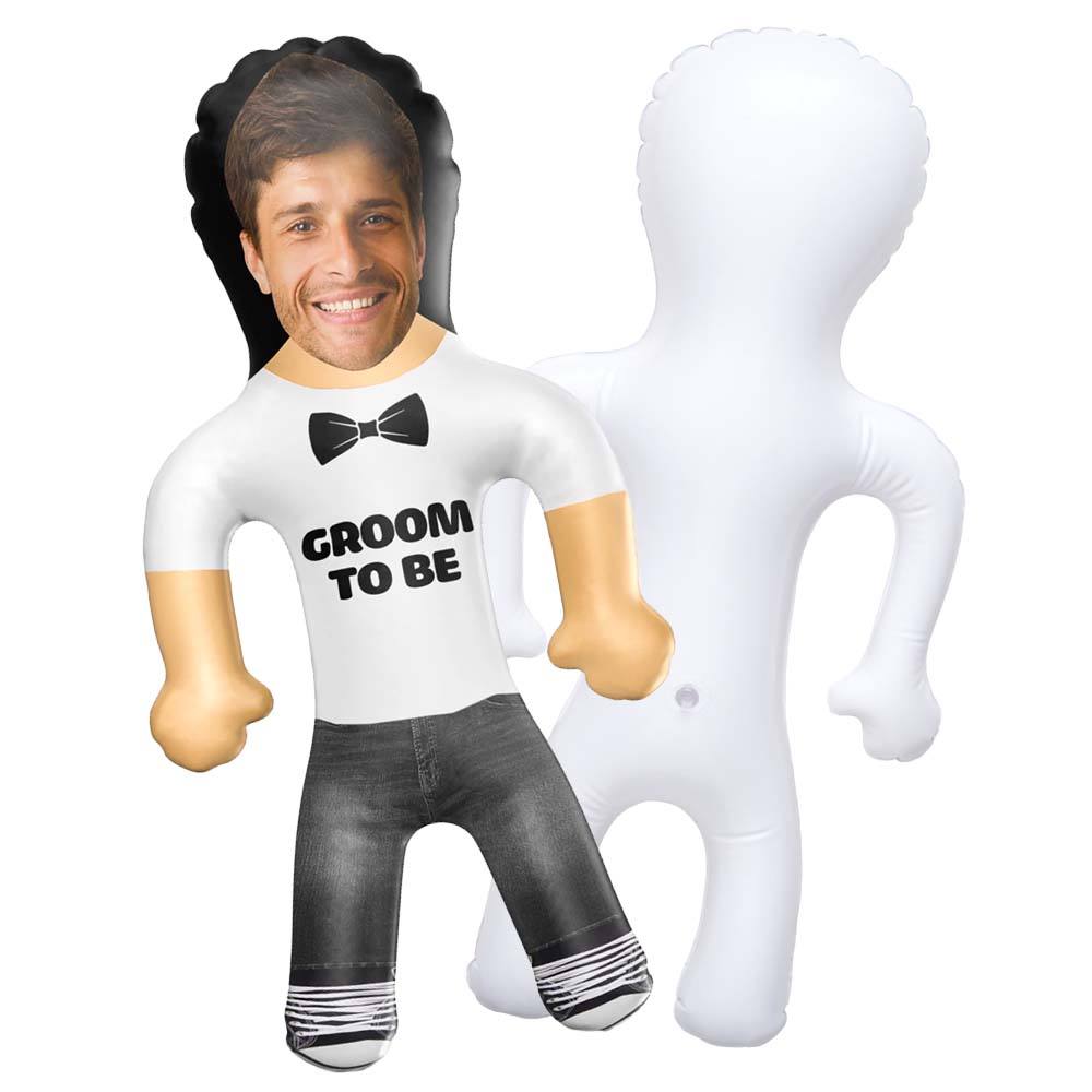 Customized Mannequin Balloons Wedding Balloons Groom to be Inflatable Groom Hen Party Gag Gift Face Doll Blow up Doll Inflatable Doll